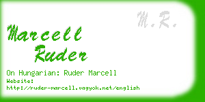 marcell ruder business card